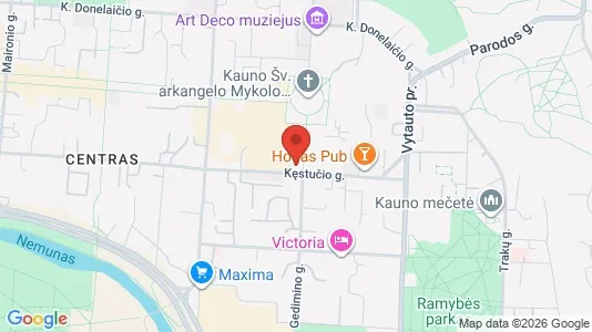 Industrial properties for rent i Kaunas - kort over placeringen