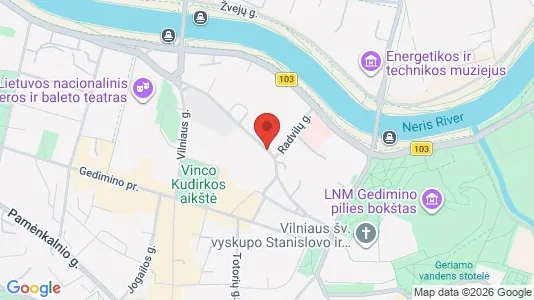 Gewerbeflächen zur Miete i Vilnius Senamiestis - kort over placeringen