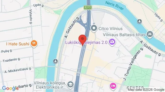 Büros zur Miete i Vilnius Senamiestis - kort over placeringen
