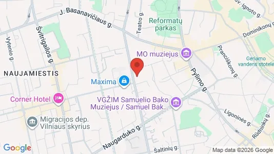 Büros zur Miete i Vilnius Senamiestis - kort over placeringen
