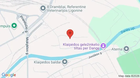 Værkstedslokaler til leje i Klaipėda - kort over placeringen