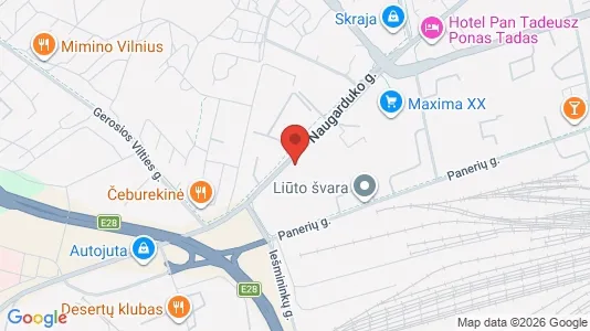 Büros zur Miete i Vilnius Vilkpėdė - kort over placeringen