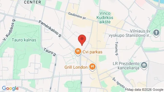 Gewerbeflächen zur Miete i Vilnius Senamiestis - kort over placeringen