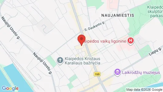 Office spaces for rent i Klaipėda - kort over placeringen