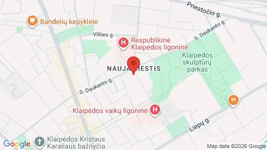 Kantorruimte te huur i Klaipėda - kort over placeringen