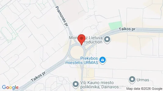Teollisuuskiinteistöt Vuokrattavana i Kaunas - kort over placeringen