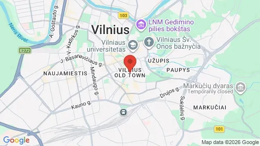 Office spaces for rent i Vilnius Senamiestis - kort over placeringen