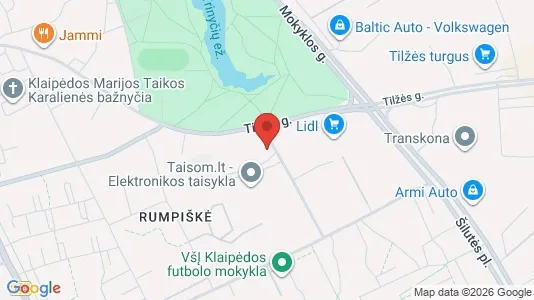 Büros zur Miete i Klaipėda - kort over placeringen