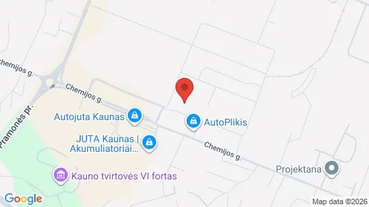 Commercial properties for rent i Kaunas - kort over placeringen