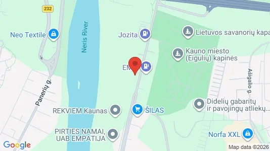 Büros zur Miete i Kaunas - kort over placeringen