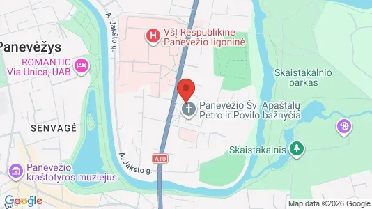 Office spaces for rent i Panevėžio m. sav. - kort over placeringen