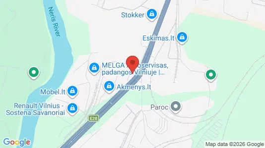 Espacios de oficina En alquiler i Vilnius Vilkpėdė - kort over placeringen