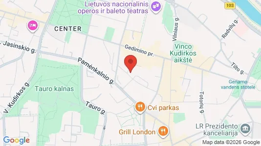 Office spaces for rent i Vilnius Senamiestis - kort over placeringen