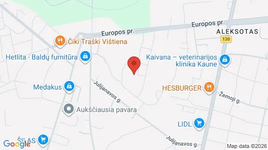 Büros zur Miete i Kaunas - kort over placeringen