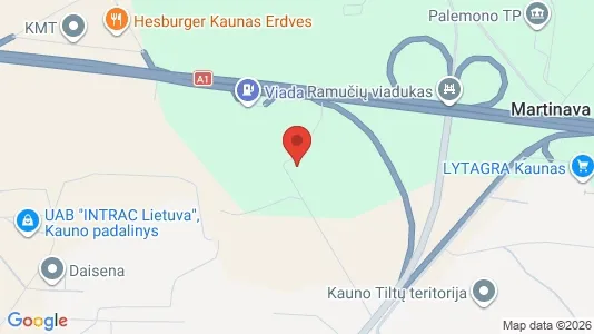 Industrilokaler för uthyrning i Kaunas - kort over placeringen