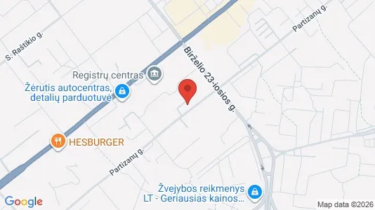 Büros zur Miete i Kaunas - kort over placeringen