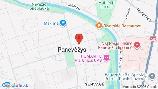 Office spaces for rent i Panevėžio m. sav. - kort over placeringen