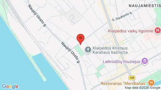 Kantorruimte te huur i Klaipėda - kort over placeringen