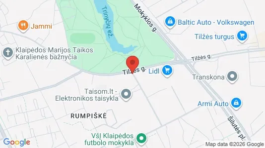 Gewerbeflächen zur Miete i Klaipėda - kort over placeringen