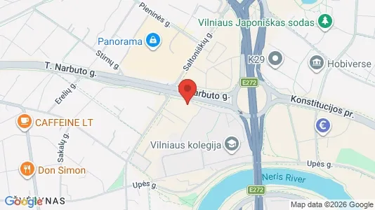Büros zur Miete i Vilnius Žvėrynas - kort over placeringen