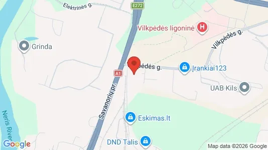 Lokale biurowe Do wynajęcia i Wilno Vilkpėdė - kort over placeringen