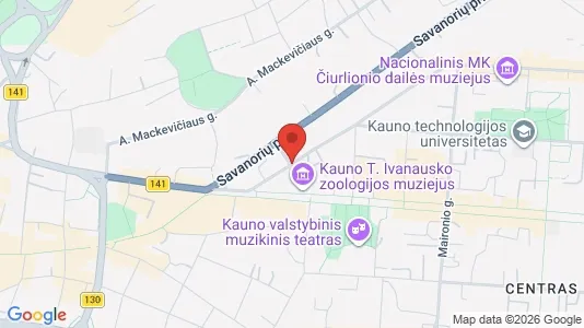 Büros zur Miete i Kaunas - kort over placeringen