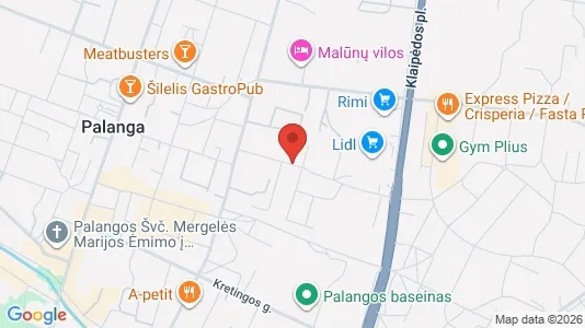 Office spaces for rent i Palangos m. sav. - kort over placeringen
