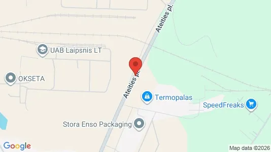 Industrial properties for rent i Kaunas - kort over placeringen