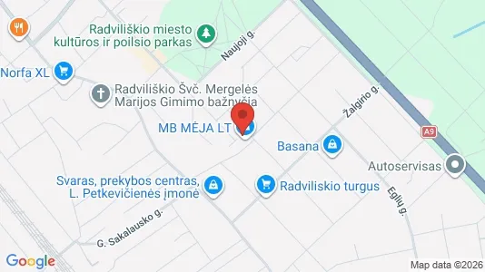 Office spaces for rent i Radviliškio r. sav. - kort over placeringen