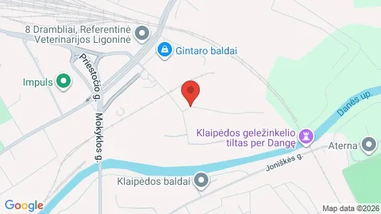 Teollisuuskiinteistöt Vuokrattavana i Klaipėda - kort over placeringen