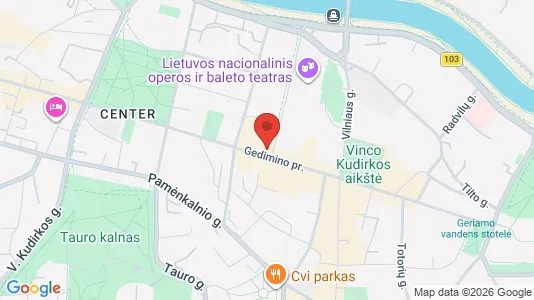 Office spaces for rent i Vilnius Senamiestis - kort over placeringen