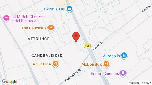Office spaces for rent i Klaipėda - kort over placeringen