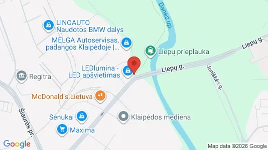 Office spaces for rent i Klaipėda - kort over placeringen