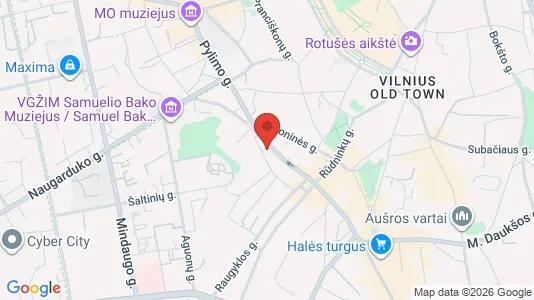 Gewerbeflächen zur Miete i Vilnius Senamiestis - kort over placeringen