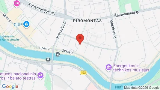 Büros zur Miete i Vilnius Šnipiškės - kort over placeringen
