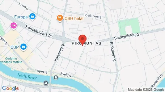 Büros zur Miete i Vilnius Šnipiškės - kort over placeringen