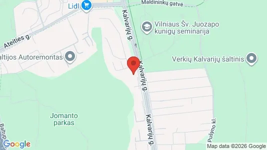 Office spaces for rent i Vilnius Verkiai - kort over placeringen
