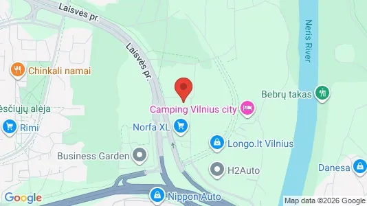 Kontorlokaler til leje i Vilnius Lazdynai - kort over placeringen