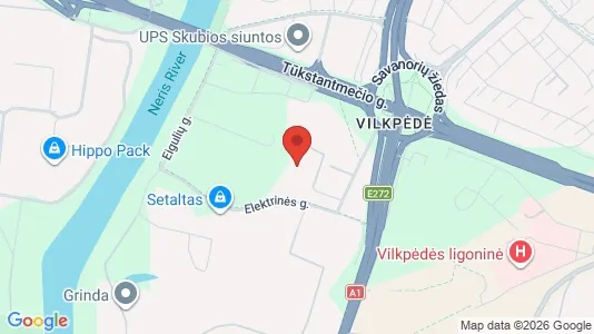 Værkstedslokaler til leje i Vilnius Vilkpėdė - kort over placeringen