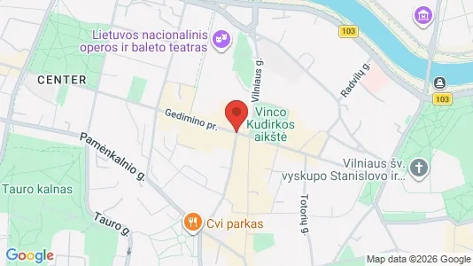 Büros zur Miete i Vilnius Senamiestis - kort over placeringen