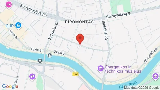 Office spaces for rent i Vilnius Šnipiškės - kort over placeringen