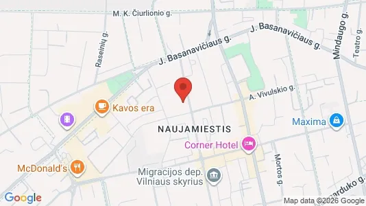 Office spaces for rent i Vilnius Naujamiestis - kort over placeringen