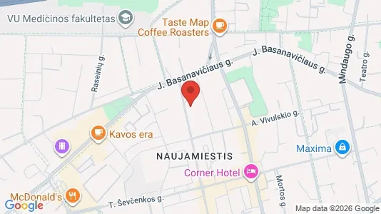 Office spaces for rent i Vilnius Naujamiestis - kort over placeringen