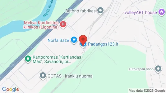 Kontorlokaler til leje i Vilnius Vilkpėdė - kort over placeringen
