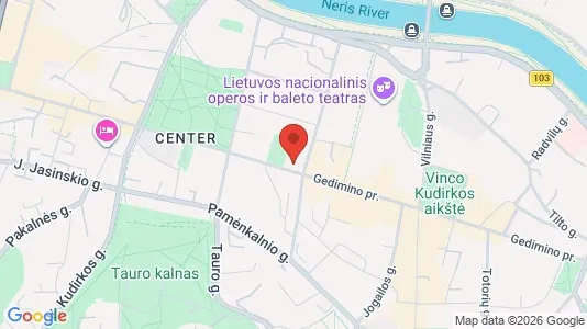 Büros zur Miete i Vilnius Senamiestis - kort over placeringen