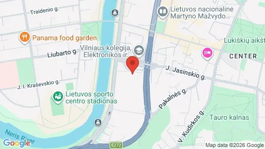 Office spaces for rent i Vilnius Naujamiestis - kort over placeringen