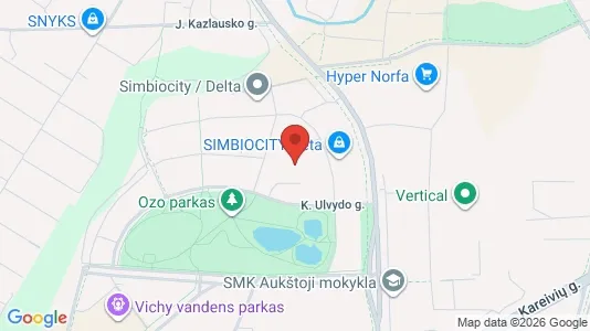 Office spaces for rent i Vilnius Verkiai - kort over placeringen