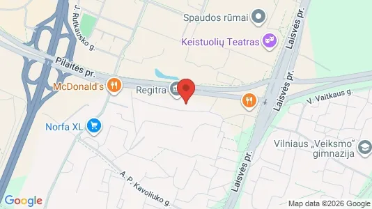 Büros zur Miete i Vilnius Karoliniškės - kort over placeringen