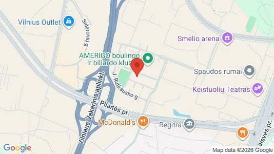 Office spaces for rent i Vilnius Viršuliškės - kort over placeringen