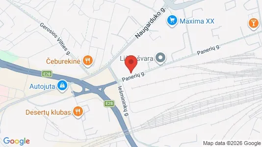 Office spaces for rent i Vilnius Naujamiestis - kort over placeringen